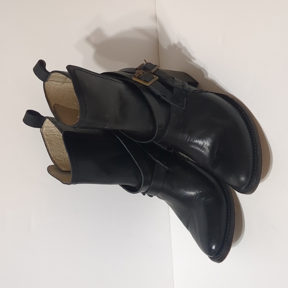 FREEBIRD by STEVEN Saint  black leather Boot women size 7 - Picture 3 of 16